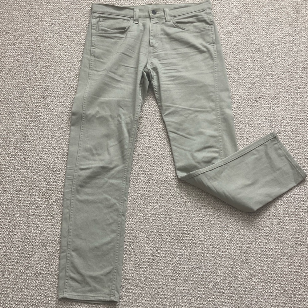 Levi’s Men’s Sage Green Straight Leg Jeans, 34x34